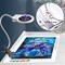 5D Diamond Painting Tools Magnifier LED Light with Clamp, Folding Design with 1 Glass Lens 4X & 6X Magnifier